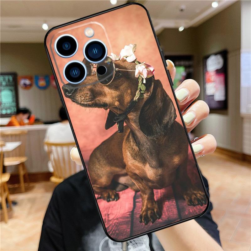 Teckel Dackel Dachshund Dog Case For iPhone 17 16 15 14 13 12 11 Pro Max Mini Plus 16e 17 Air Bumper Cover Accessories