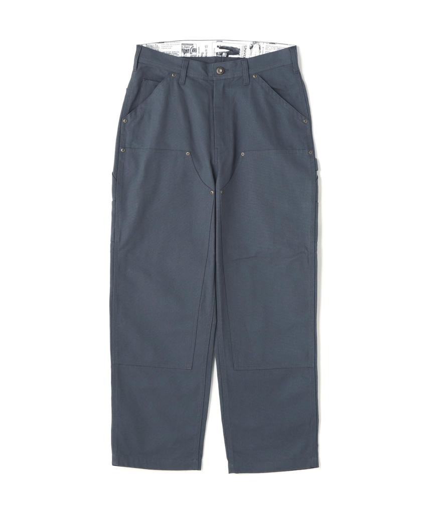 AVIREX UNIVERSAL OVERALL DOUBLE KNEE PAINTER PANTS men's XL 115 blue gray 783-4210201