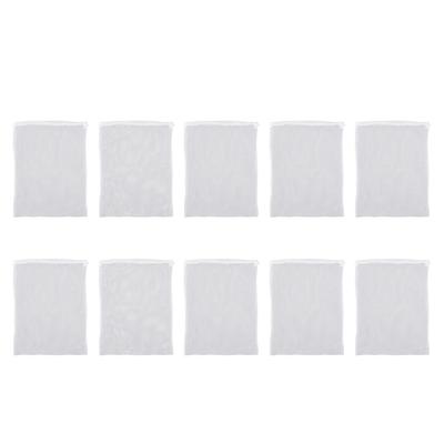 10 Pezzi Sacchetti per Filtro Acquario con Cerniera Riutilizzabili Sacchetti a Maglia Fine per Acquario per Carbone Attivo