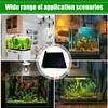 Statisch Haftende Aquarium-Tapete Aquarien-Hintergrundaufkleber Klebstofffrei Schwarze Aquarienglas-Hintergrunddekorationen