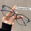 0 To+4.0 Ultra Light Cat Eye Reading Glasses Anti Blue Light Metal Presbyopia Temperament Style Suitable for Various Face Shapes