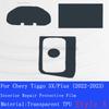 For Chery Tiggo 3X/Plus (-) TPU Car Interior Gear Dashboard GPS Navigation Screen Film Protective Scratch Sticker