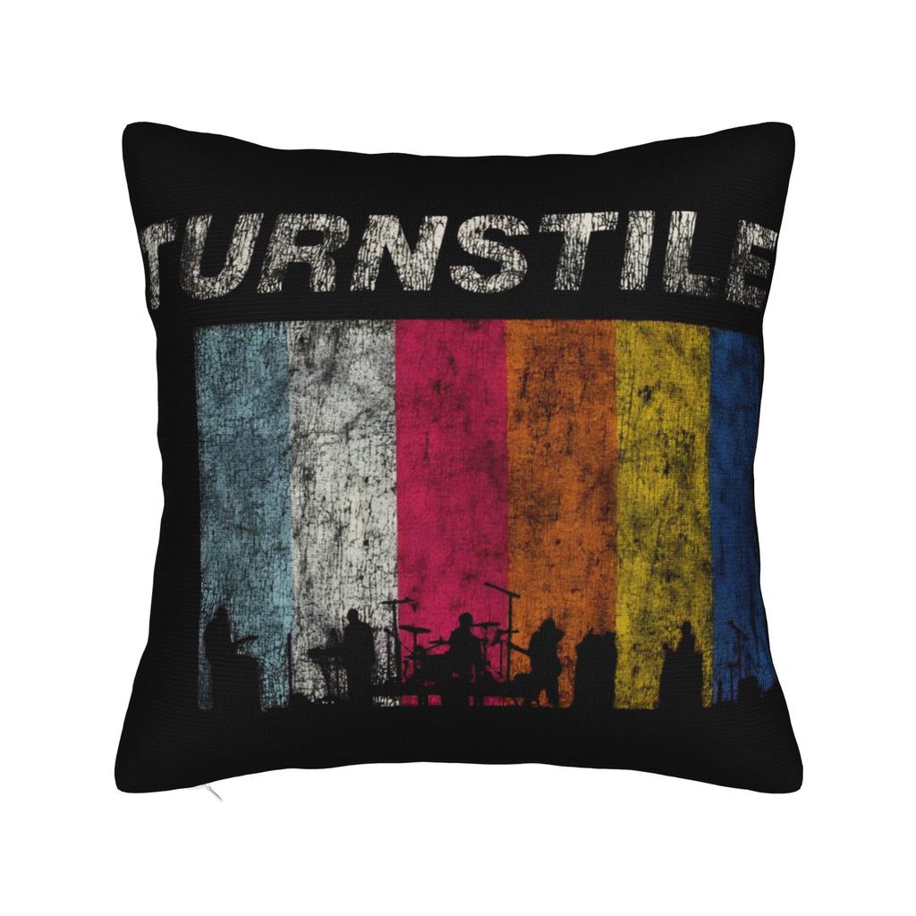 Decorative Pillow Covers Turnstile Rock Band Tour Merchandise Living Room  Throw Pillow Case Cover Square Multiple Sizes