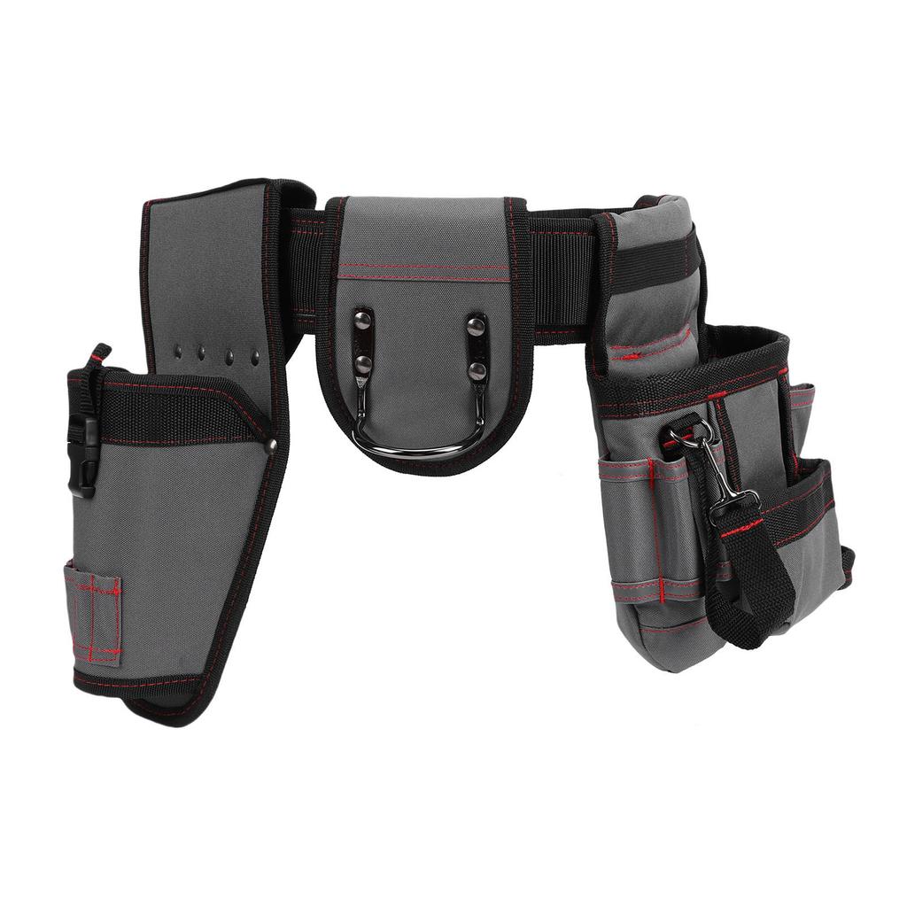Cinto de Ferramentas Multifuncional Destacável Ajustável Tecido Oxford Bolsa de Cintura para Ferramentas para Eletricista Carpinteiro Encanador