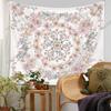 Exquise Botanisch Patroon Muurdecoratie Mandala Bloemen Fantasie Thema Wandtapijt Esthetische Kamerdecoratie Achtergronddoek