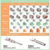 174 Stück 12 Kits DT-Serie DT-Steckverbinder-Kit 2 3 4 6 8 12-Pin-Steckverbinder mit Größe 16 gestanzten Kontakten für Deutsch-Steckverbinder, IP68 Wasserdicht Automobil