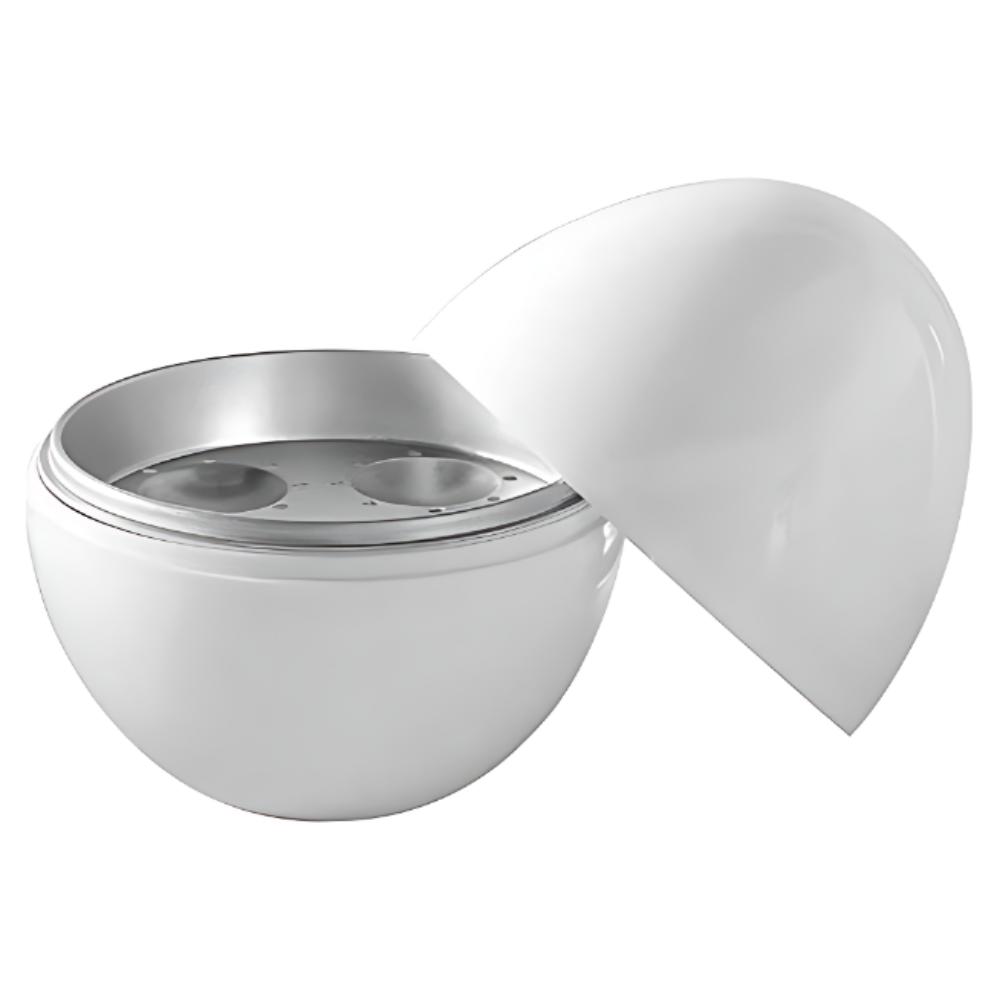 White PP Steamer 13.5 x 14 x 15.5 cm Microwave Safe 1 Piece Package Contents Steamer