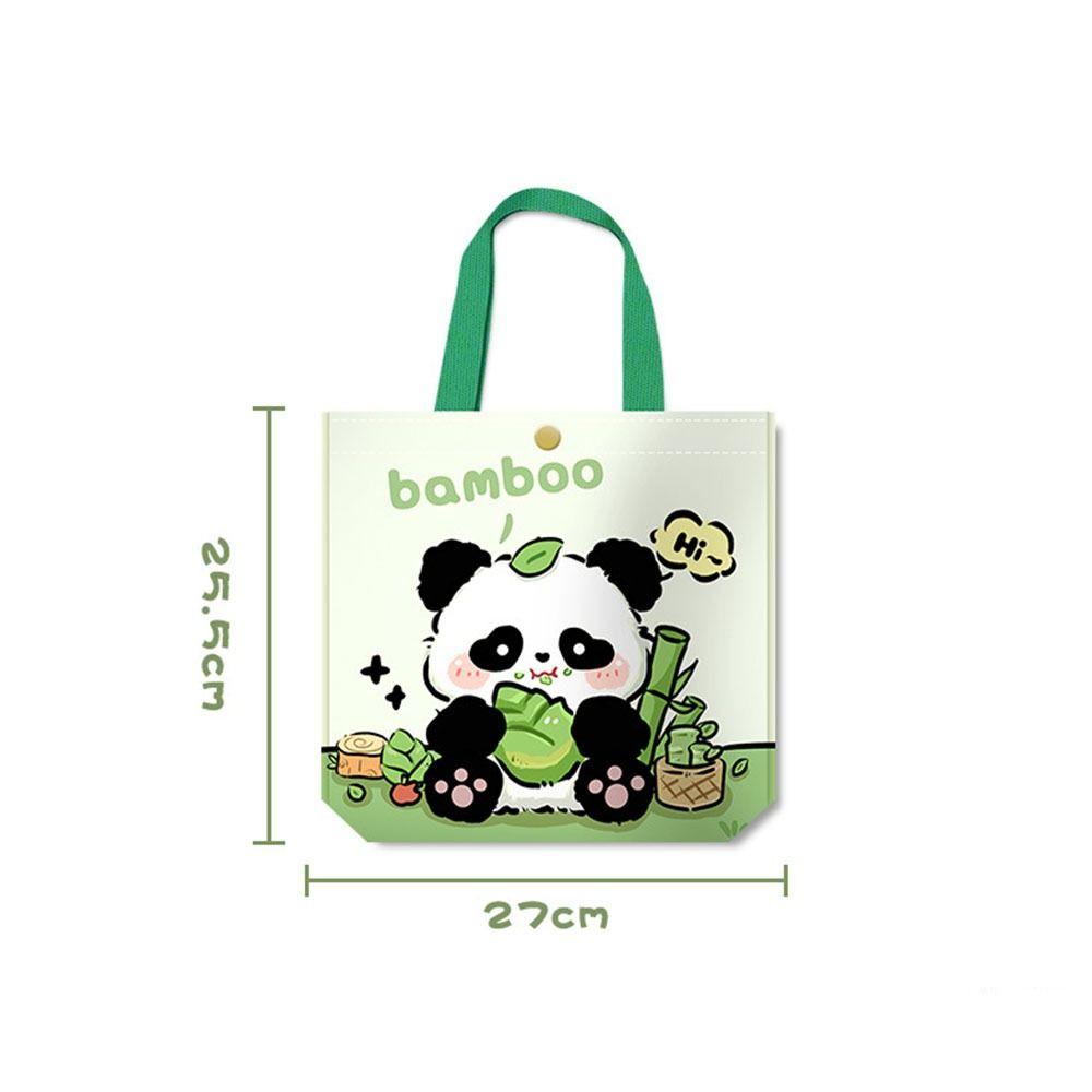 Gifts Portable New Panda Tote Bag Panda Snack Bag Large Capacity Lunch Bags Wrist Bag Coin Bag Work Commuting Handbags
