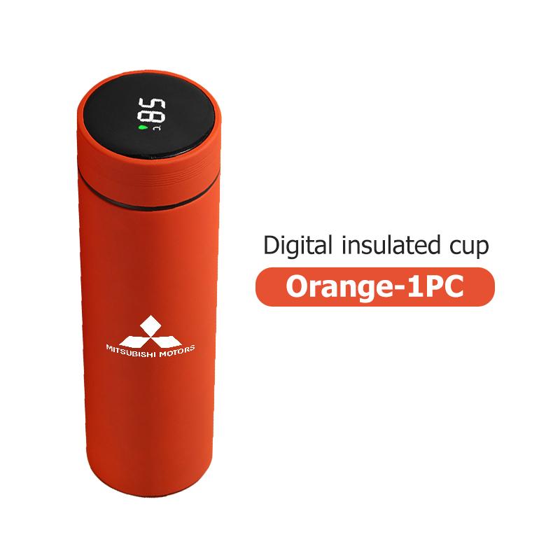1PC 500ml Car Stainless Smart Thermos Mug Intelligent Temperature Display Bottle For Mitsubishi Outlander Lancer Cross Colt
