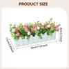 Artificial Flower Plant Desk Ornament Crafts Easy Maintenance Table Centerpiece Fake for