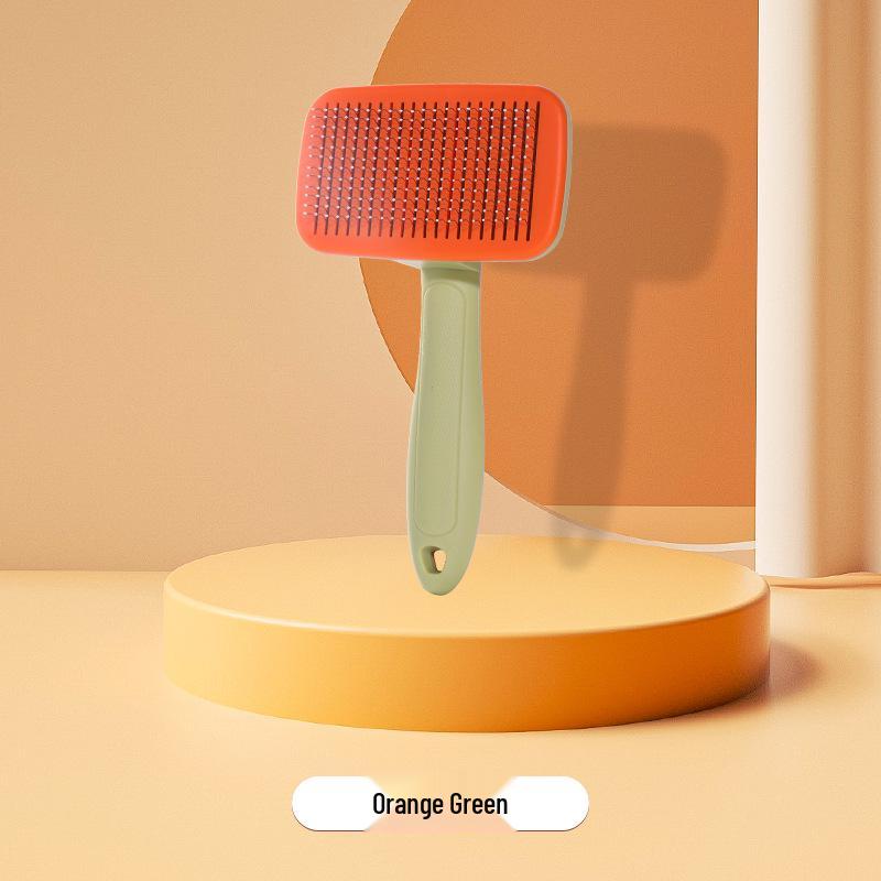 

Щетка для ухода за домашними животными с длинной ручкой и функцией удаления шерсти одной кнопкой