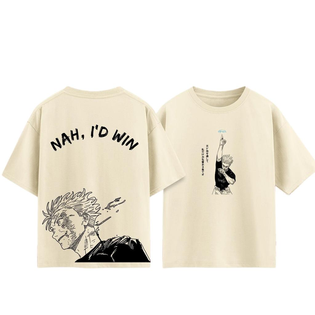 T-shirt Anime Jujutsu Kaisen Gojo Satoru Uomo e Donna Estate Cotone Abbigliamento Moda Traspirante Fan Anime Magliette a Maniche Corte