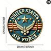 Vintage US Air Force Metal Tin Sign 8x8 Inch Home Decor Wall Art Gift