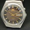 VINTAGE ORIENT CRYSTAL AUTOMATIC 46941 JAPAN MENS ORIGINAL DIAL WATCH A700718-5 R204-a700718