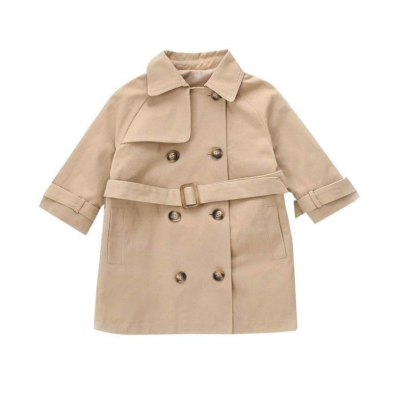 Fashion Baby Boys Trench Coat Autumn and Winter Jacket Long Sleeve Baby Double Breasted Cardigan Clothes