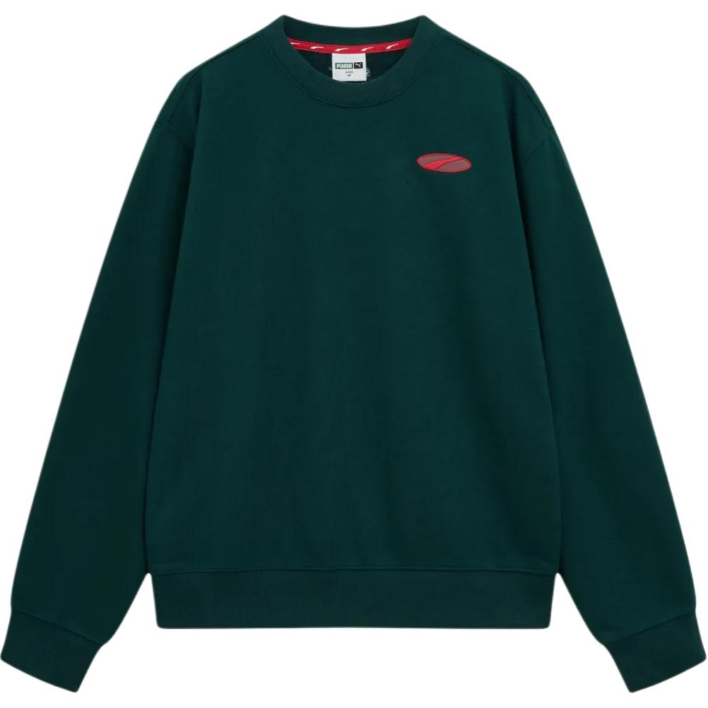 Puma Logo Round Neck Loose Long Sleeve Sweatshirt Unisex sweatshirt 94090203 S