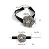 Exaggerated Romantic Big Flower Rhinestones Clavicle Chain Bracelet for Women Elegant Adjustable Choker Y2K Accessories