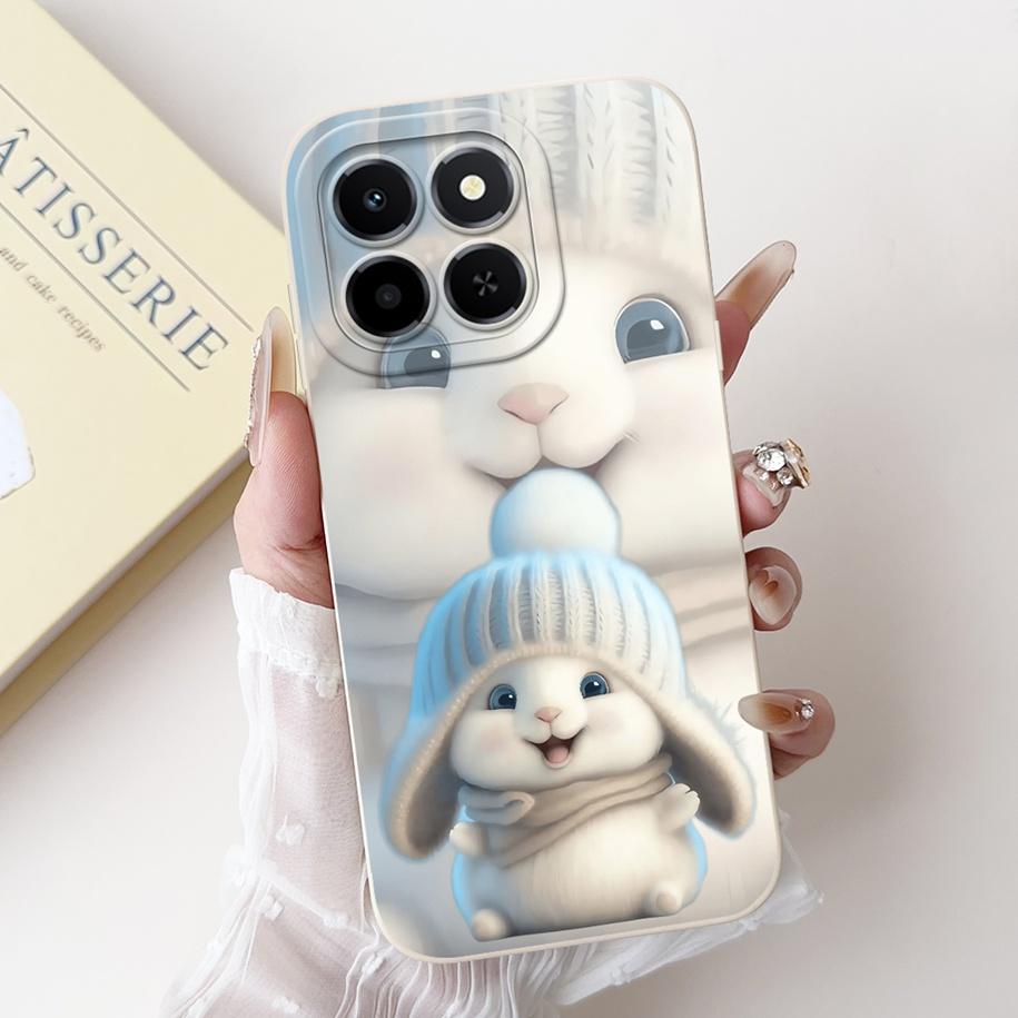 For Cover Honor X6c Phone Case Cute Cartoon Rabbit Love Heart Shockproof Funda For HonorX6c 4G NIC-LX1 NIC-LX2 NIC-LX3 X 6c Capa