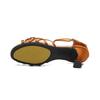 Mädchen Satin Latein Tanzschuhe Ballsaal Damen Tango Performance Schuhe 5CM/7CM