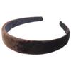 Alexandre de Paris 0002026839-001-1-08 Velours Stirnband Haaraccessoire Dunkelbraun Gebraucht