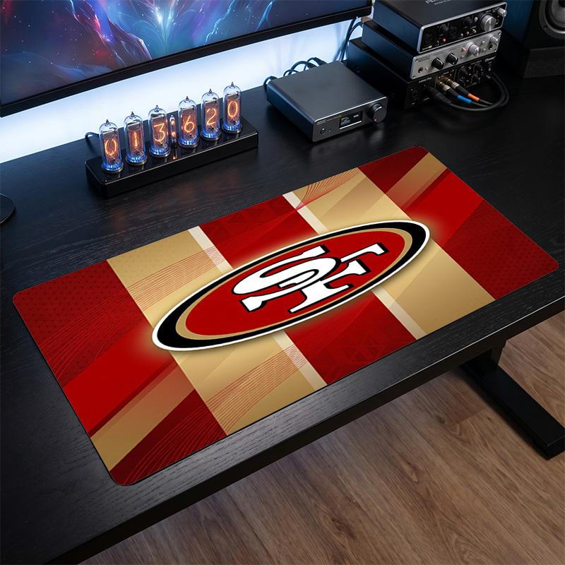 San Francisco 49ers Muster Mauspade Anti?Rutschfeste Gummi-Schreibtischunterlage Für Gaming Arbeiten Desktop-Dekoration