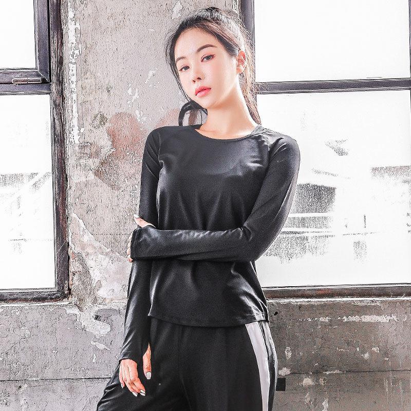 Women's Quick Dry Slimming Long Sleeve Yoga & Running Top - Plus Size, Autumn Style