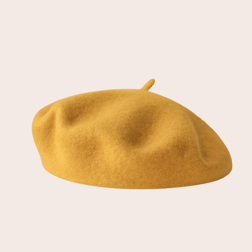 Autumn & Winter Wool Beret: Thick, Fashionable, Versatile & Warm