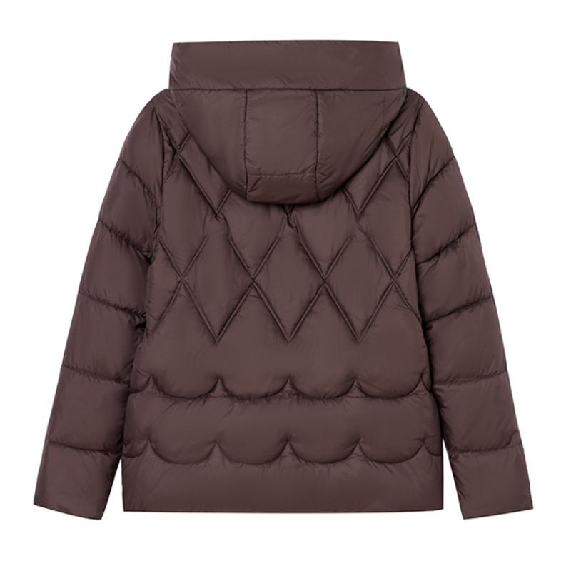 Women's Windproof Lightweight Fluffy Hooded Warm Cold Loose Short Casual Sports High Quality Fabric Jacket Cotton Jacket Coat