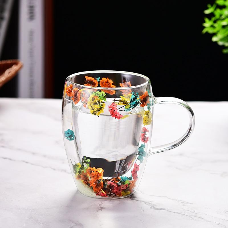 Wasserbecher aus hochborosilikathaltigem Glas, Haushalt, verdickt, hochtemperaturbeständig, großes Fassungsvermögen, transparenter Glasbecher, hoher Wert