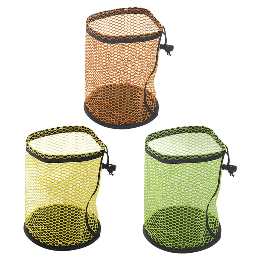Portable Golf Ball Net Bag Durable Polyester Storage Sack Breathable Mesh Design for Outdoor Travel and Golf Equipment