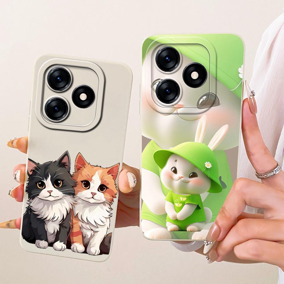 Case For Realme C51 RMX3830 Casing For Realme C53 RMX3760 Cover Silicone Luxury Fashion Cartoon Funny 2D Painted