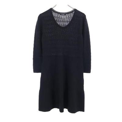 MAX&CO Long Sleeve Race Switching One Piece M Black Series Women Used