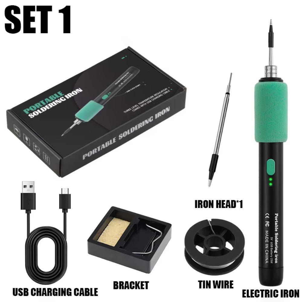 Dual-Use Function USB Soldering Iron Cordless Electric Iron Solder  DIY Projects