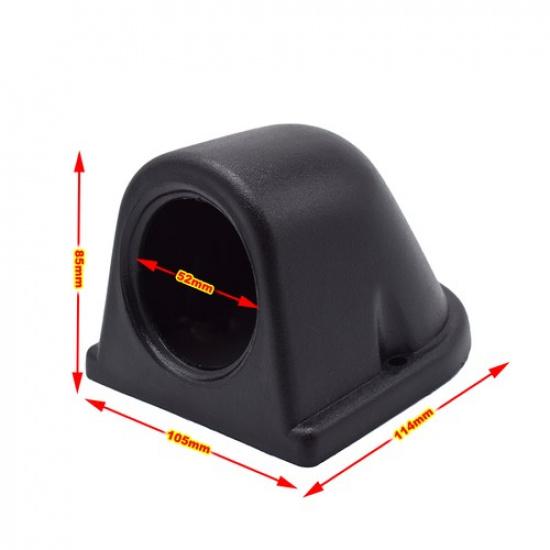 2'' 52mm Dashboard Gauge Holder Pod Single Hole Car Meter Mount Bracket Black