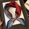100% Silk Silk Scarf Women's Versatile Mulberry Silk Square Scarf Spring and Autumn Fashion Temperament Cashew Nut Retro Silk Scarf Scarf
