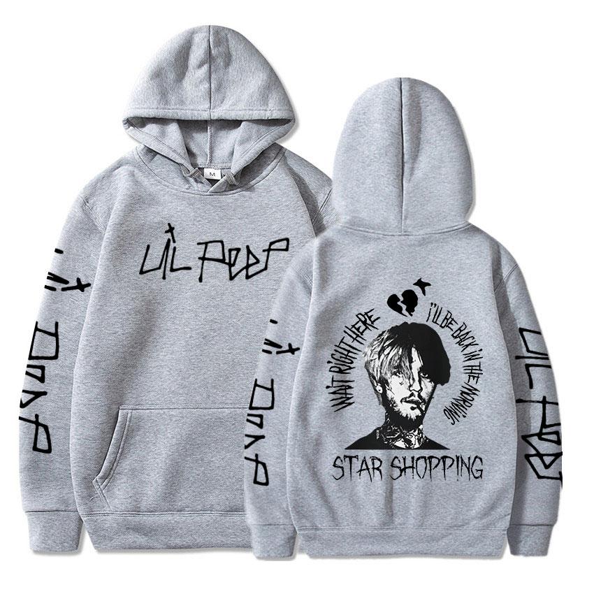 Rapper Lil Peep Cry Baby Hoodies Men Clothing Fashion Vintage Hip Hop Oversized Sweatshirts Casual Harajuku Hoodie Streetwear