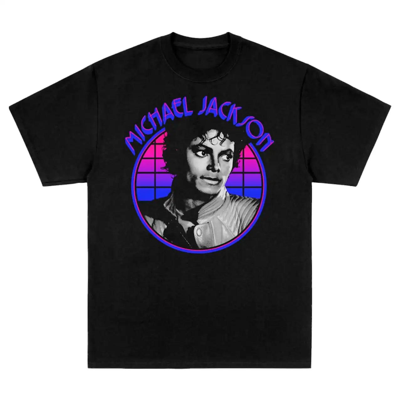 Майкл Джексон Майкл Джексон Американский Винтаж Уличный Тренд Мужская Оверсайз Футболка Мужские Женские Футболки 4XL