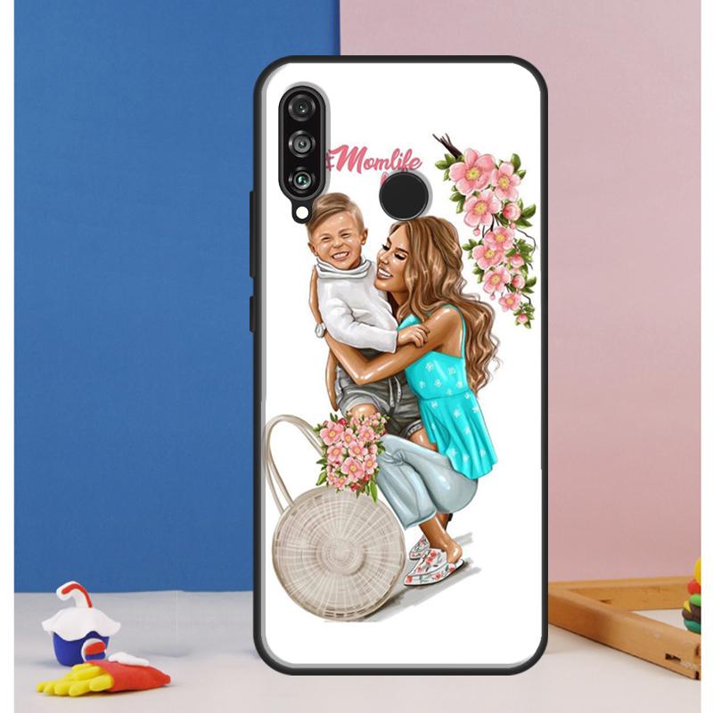 SUPER MOM MOTHER MAMA CUTE BABY Case For Huawei Nova 12i 11i 8i 7i 12s Y73 Y70 Y90 Y60 Y72 Y61 Y91 9 10 SE P40 Lite P30 Pro