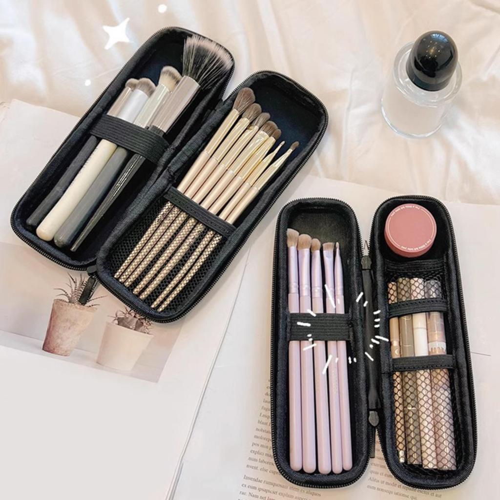Makeup Brush Travel Case Cosmetic Toiletry Bag Organizer for Men Women Lipstick Beauty Tools Pouch Wash Storage Accessories