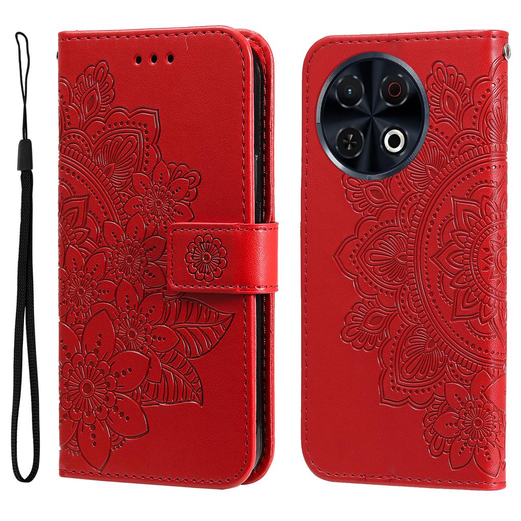 For TECNO Spark 30 Pro 4G Case Floral Pattern PU Leather Wallet Stand Phone Cover