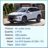 Air Outlet Covers For BYD Sealion 05 DM-i EV 2025~2027 Car Under Rear Seat Ventilation Conditioner Vent Cover Auto Accessories