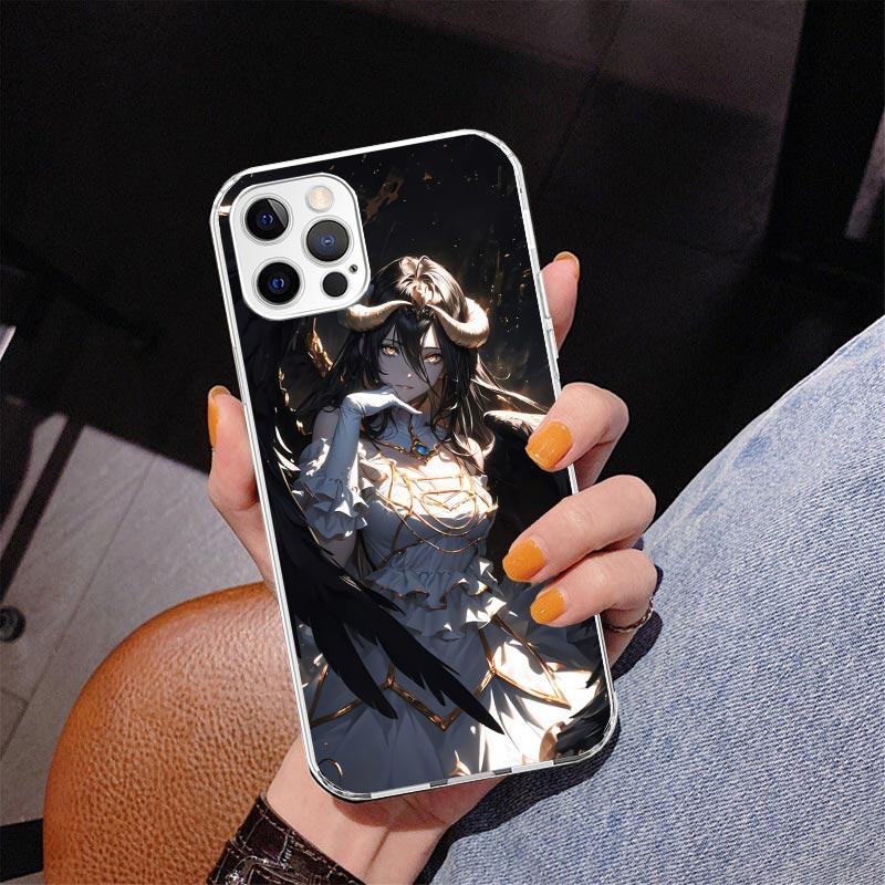 Albedo Overlord Anime Phnoe Case for Iphone 17 Air 16 11 12 13 Mini 14 Plus 15 Pro Max 7 8E SE 2020 16ProMax Phone Cover Coque 1