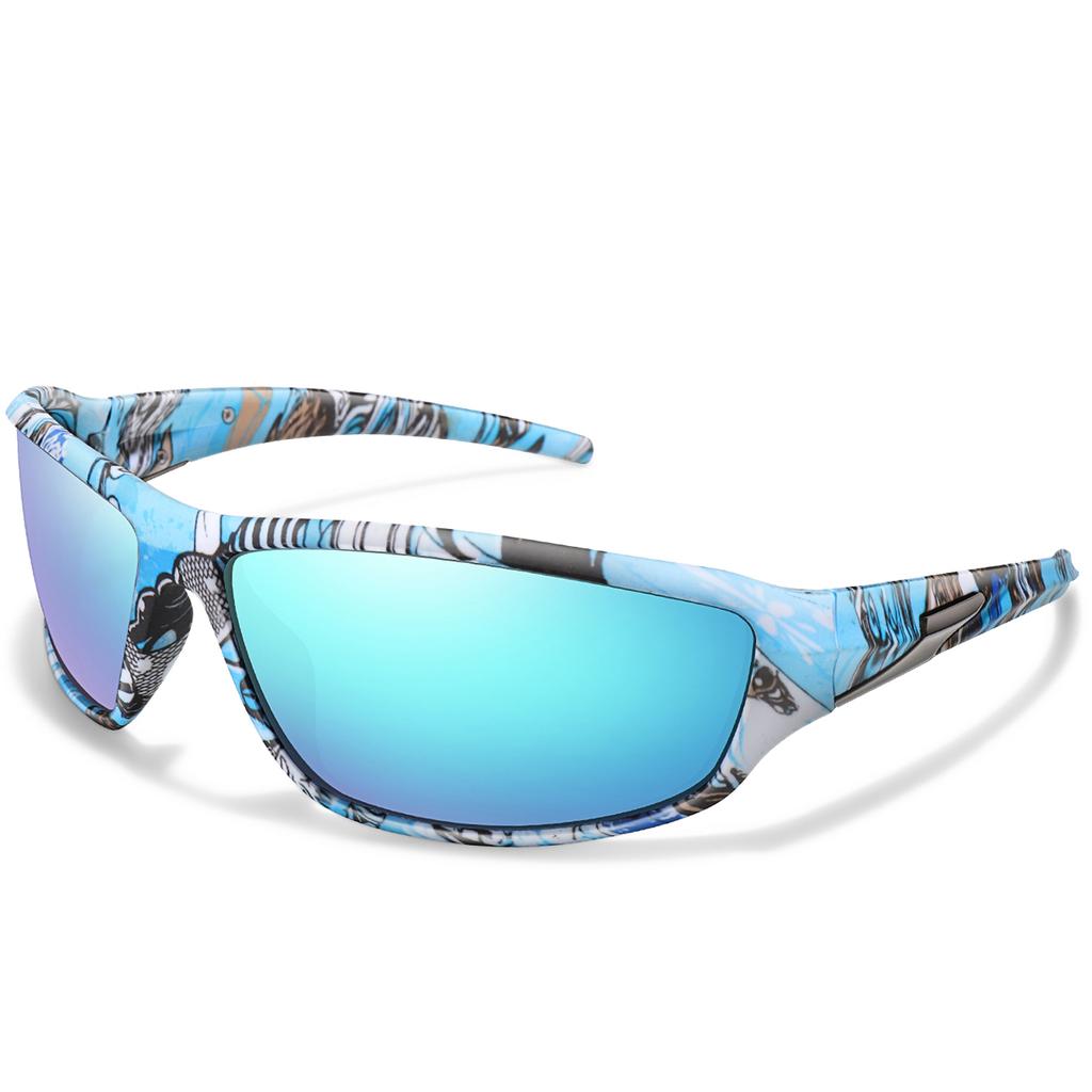 Lunettes de soleil de pêche polarisées UV400 pour hommes femmes Lunettes de sport Vélo Course à pied Randonnée Extérieur