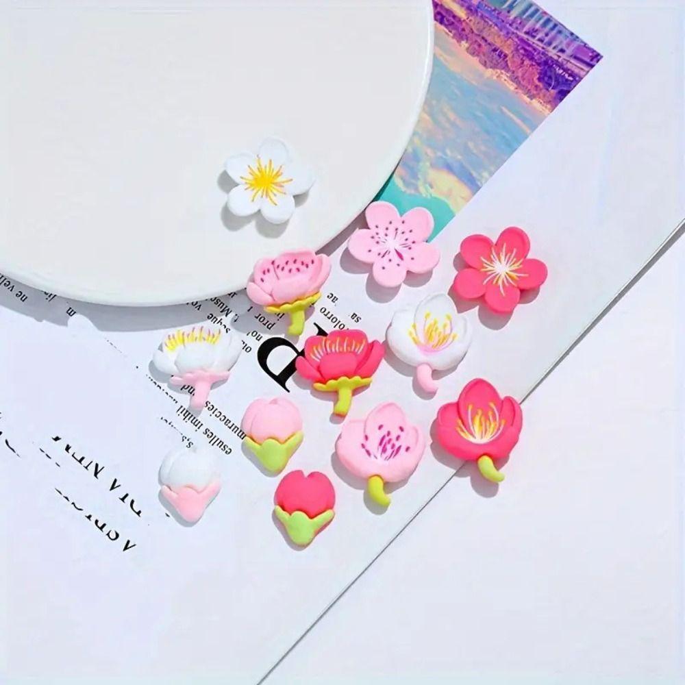 20/30Pcs Creative Sakura Pushpins 3D Pink Flower Push Pins Thumb Tacks  Office School Supplies