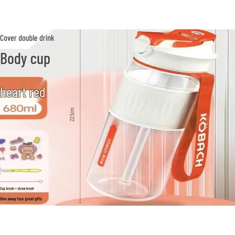 Kobach Antibacterial Dual-Drink Travel Cup