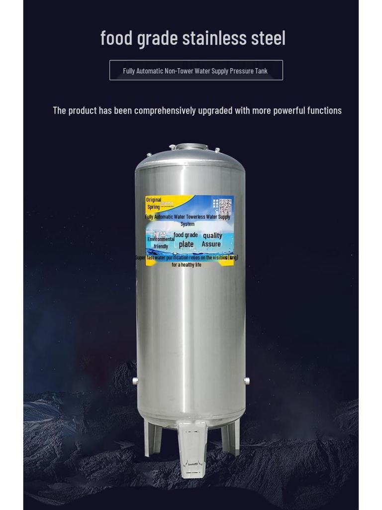 Home Use Automatic Stainless Steel Water Pressure Booster Pump and Tank