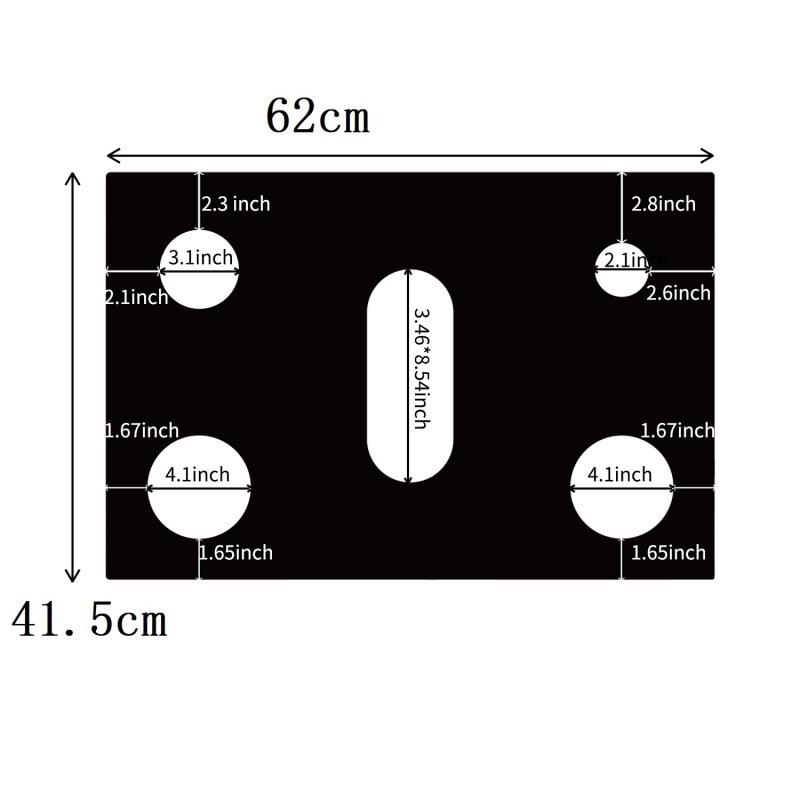 5-hole Gas Stove Mat Gas Mat Stove Protection Mat Clean Five-hole Mat High Temperature Resistant