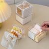 Acrylic Stackable Storage Box Dustproof Makeup Cotton Pads Cotton Swabs Dispenser Desktop Cosmetic Jewelry Cases Organizer