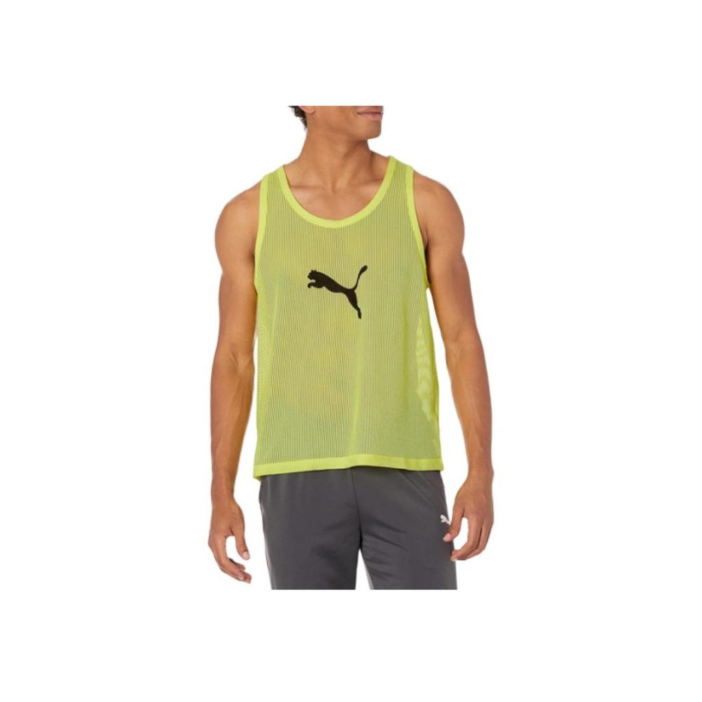 Puma Logo Round Neck Sleeveless Vest Men tops Yellow 657251-42
