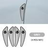 4pcs Car Body Bumper Antis-scratch Anti-collision Rubber Strips For Renault Megane 2 3 Koleos Duster Clio 4 Logan Captur Kadjar R666